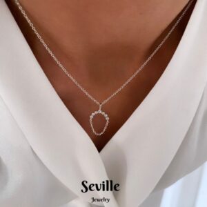 Seville Jewelry sølv halskæde med kæde vedhæng 2031/3