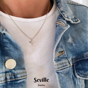 Seville Jewelry sølv halskæde med guldsmed 2032/3