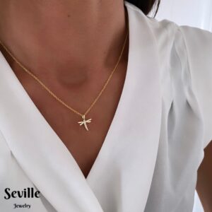 Seville Jewelry halskæde med guldsmed forgyldt 2032/3/F