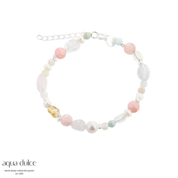 Aqua Dulce BREEZE perle armbånd sølv 5848