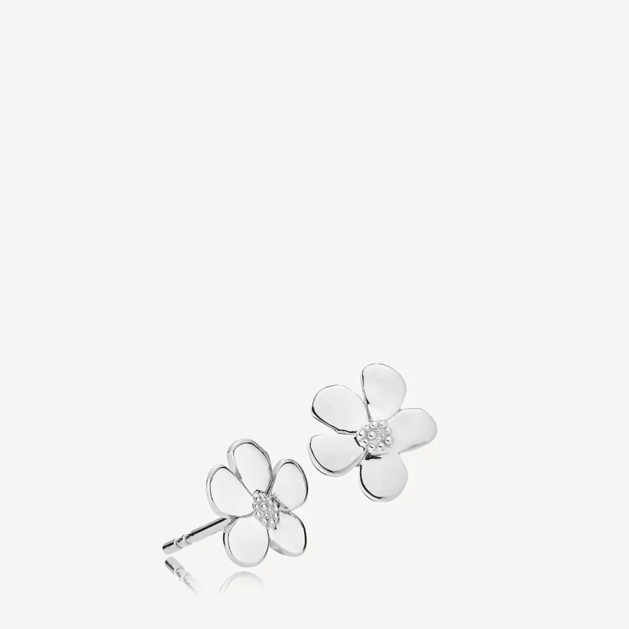 Izabel Camille PANSY blomster ørestikker sølv a1832sws