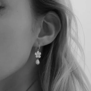 Izabel Camille PANSY perle øreringe sølv a1831sws