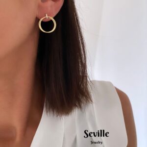 Seville Jewelry cirkel øreringe 2028-1-F