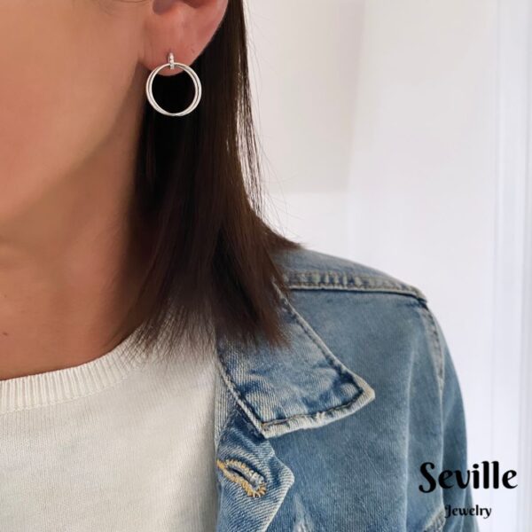 Seville Jewelry cirkel øreringe 2028/1 - Billede 2