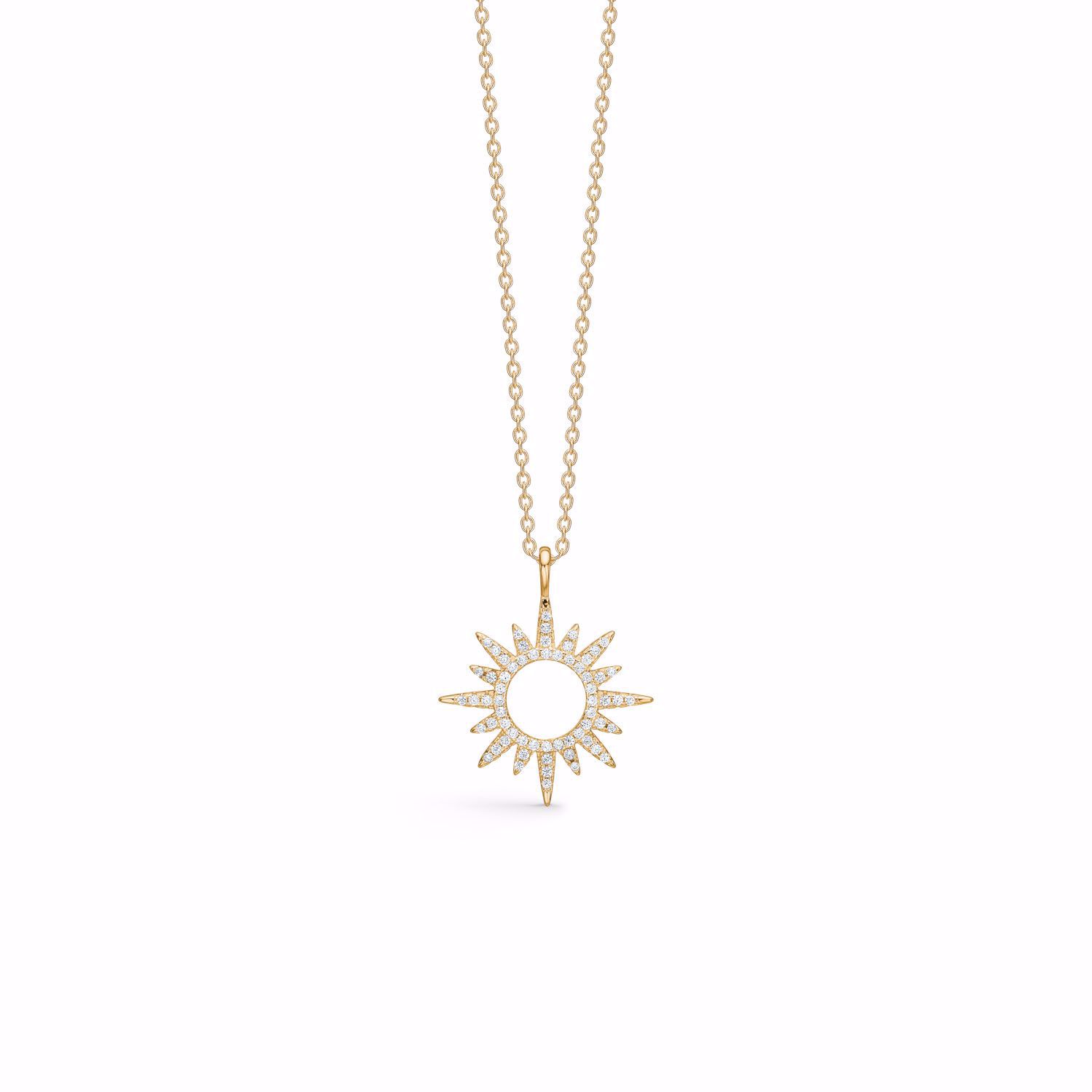Seville Jewelry halskæde med sol vedhæng 2029/3/F