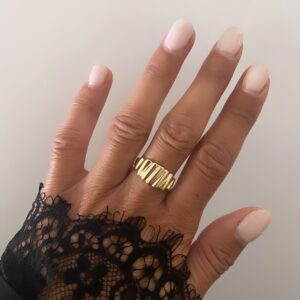 8 karat guld ring med bølger - Guld & Sølv Design 6468/08