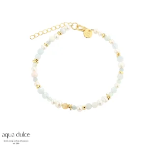 Aqua Dulce SEA BREEZE forgyldt perle armbånd 5843