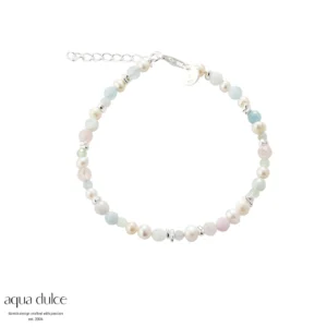 Aqua Dulce SEA BREEZE sølv perle armbånd 5842