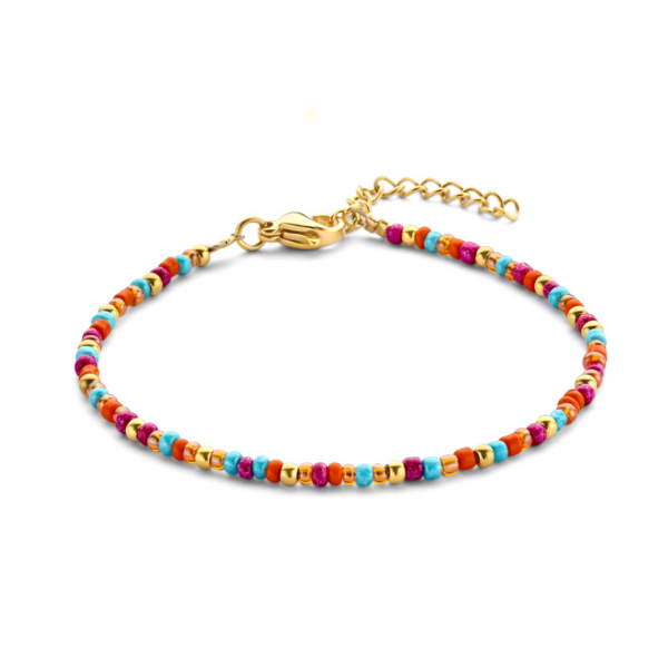 CO88 Multicolor perle armbånd stål 8CB-90907