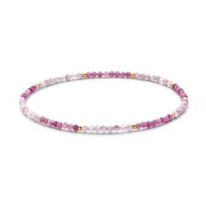 CO88 rosa perle armbånd stål 8CB-91305