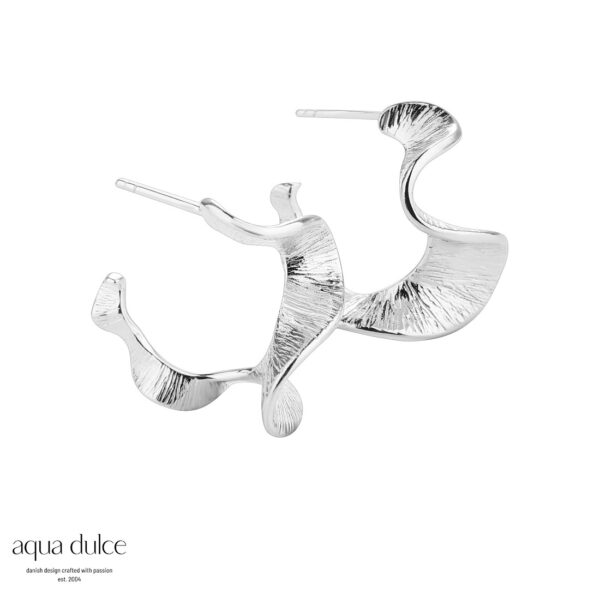 Aqua Dulce RHUMBA sølv 25mm hoops 5319