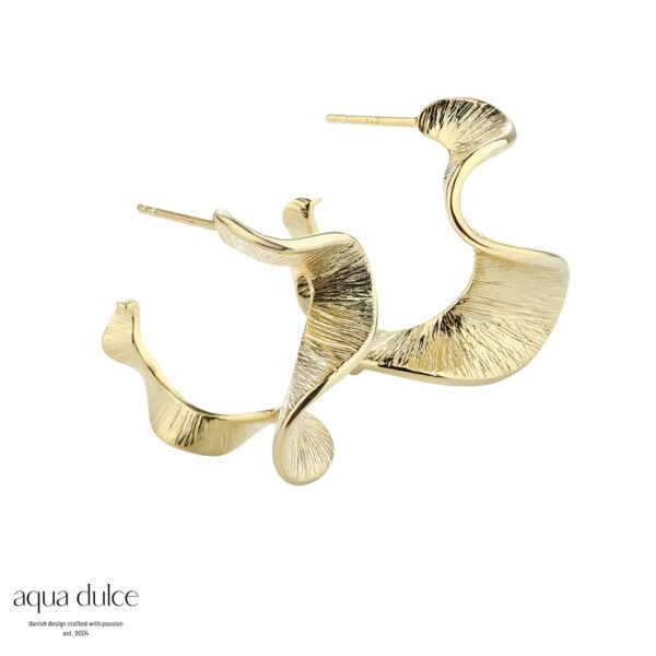 Aqua Dulce RHUMBA forgyldt 25mm hoops 5320