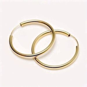 Creoler i 8 kt guld – 30 mm – Guld & Sølv Design