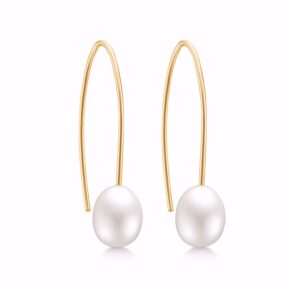 G&S Design 8 kt guld øreringe m. ferskvandsperle 5551/08