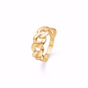 Guld & Sølv Design panser ring 8 karat guld 6457/08