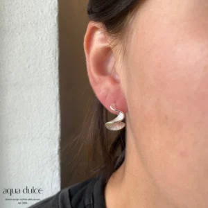 Aqua Dulce RHUMBA sølv 20mm hoops 5097