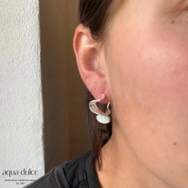 Aqua Dulce RHUMBA sølv 25mm hoops 5319 - Image 2