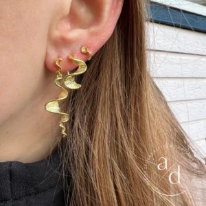 Aqua Dulce RHUMBA forgyldt 20mm hoops 5098