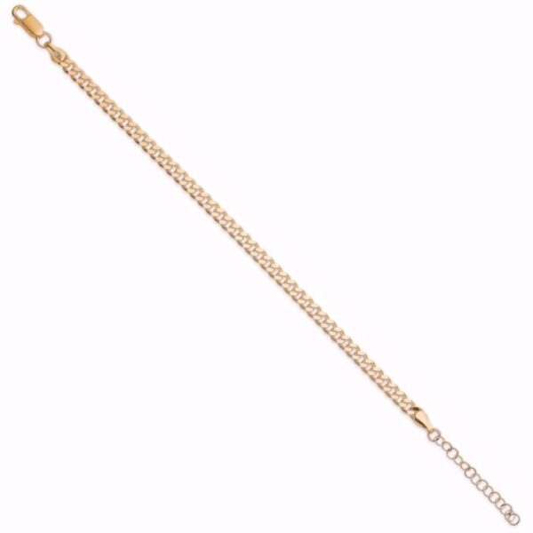 Panser armbånd 1,2mm forgyldt sølv - Seville Jewelry 8947/F