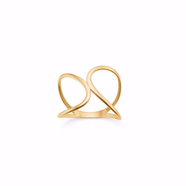 8 karat tråd guldring - Guld & Sølv Design 6484/08