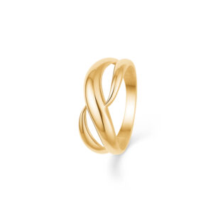 8 karat guldring uden sten - Guld & Sølv Design  6347/08