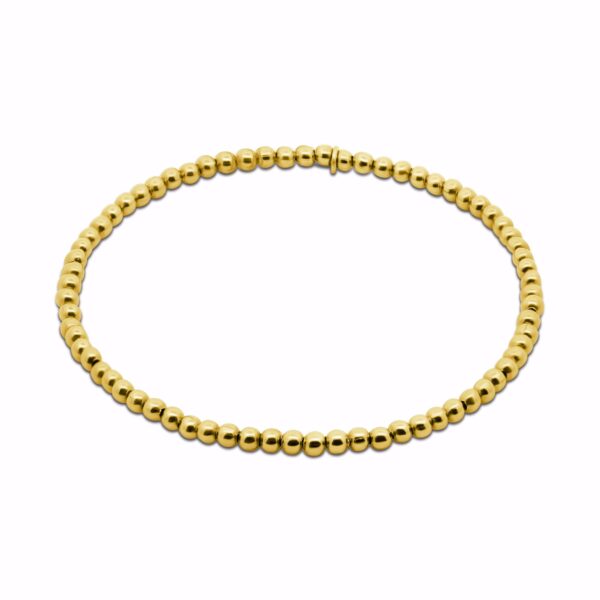 Kugle armbånd guldfarvet stål CO88 8CB-91341
