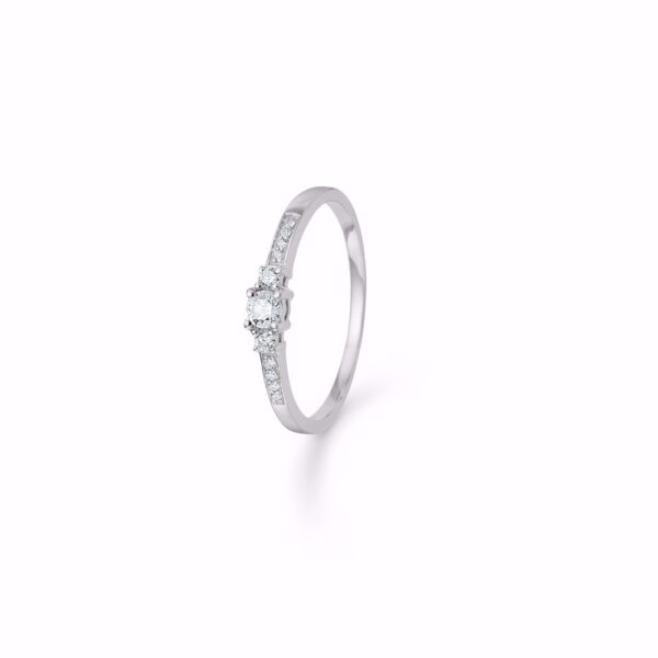 Diamant ring i 14 kt hvidguld - Guld & Sølv Design 6394/14HV