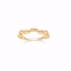 CORRY kugle ring forgyldt sølv Seville Jewelry 2668/F