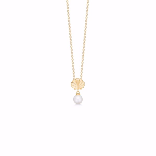 COZZA halskæde med hvid perle Seville Jewelry 2054/3