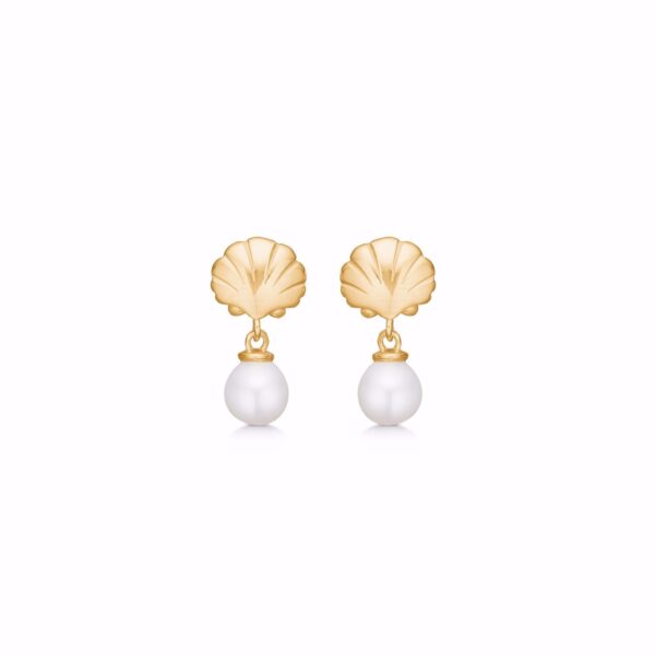 COZZA øreringe med hvid perle - Seville Jewelry 2054/1