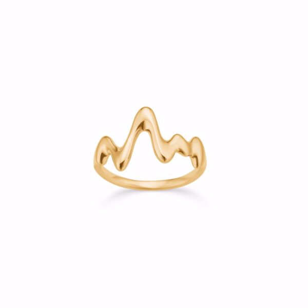 ELENA ring i forgyldt sølv - Seville Jewelry 2670/F