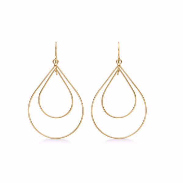 GENNA sølv forgyldte øreringe Seville Jewelry 11570/F