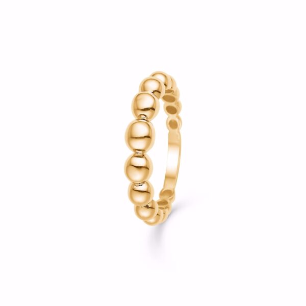 8 kt guld ring med kugler 6352/08