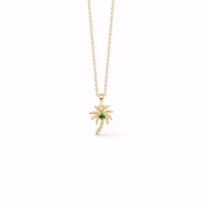 PALMA halskæde med palme vedhæng - Seville Jewelry 2045/3