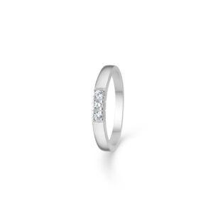 Alliance ring i sølv 3 sten - Guld & Sølv Design 2625