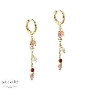 Aqua Dulce PEACHY hoop forgyldt sølv 6248