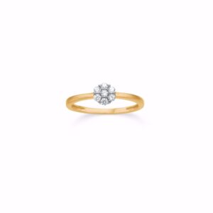 Guldring - 8kt guld med zirkonia sten 6486/08
