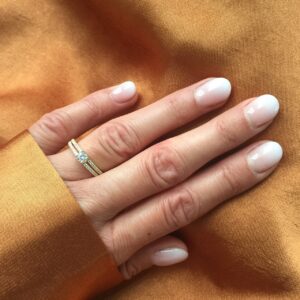 8 karat guld ring med zirkonia sten - 6389/08