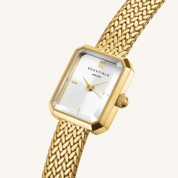 Rosefield MINI OCTAGON GOLD ur WGMG-M01 - Billede 4