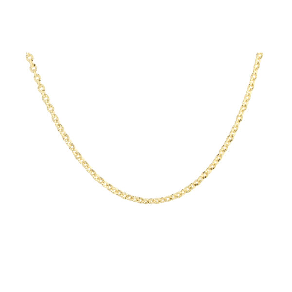 Forgyldt plissé halskæde FANCY BIG - Aqua Dulce 6076