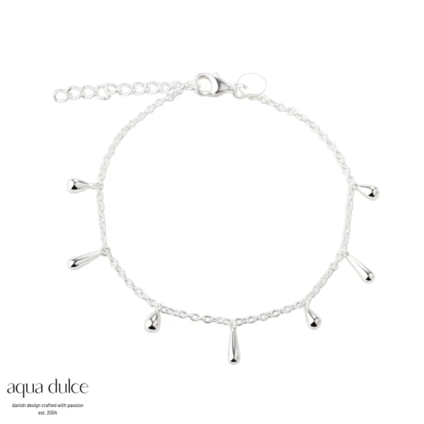 Aqua Dulce SHINY DROP armbånd i sølv 6179
