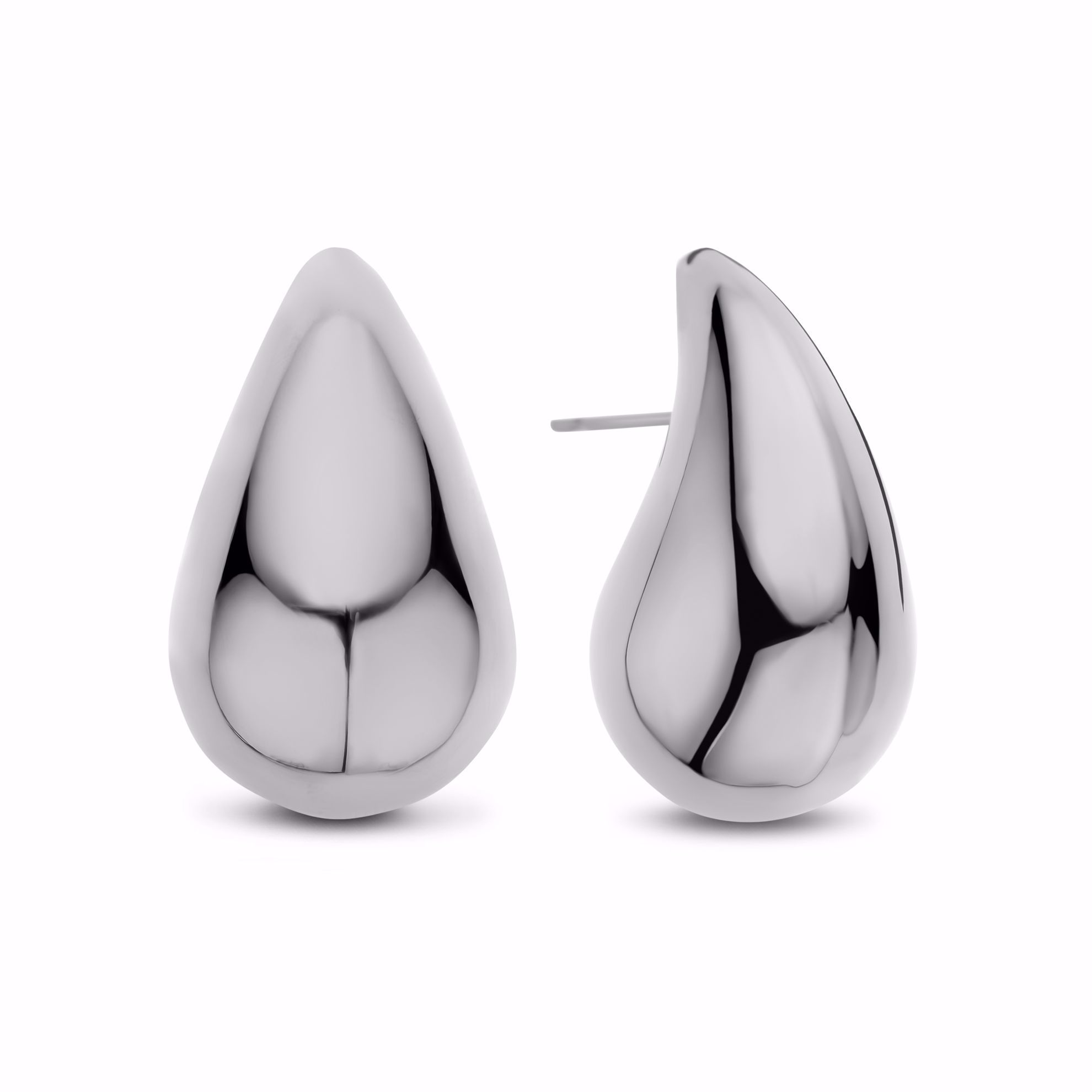 Drop øreringe i stål MEDIUM 8CE-70563