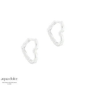 Love Me Hearts 16mm øreringe - Aqua Dulce 5933