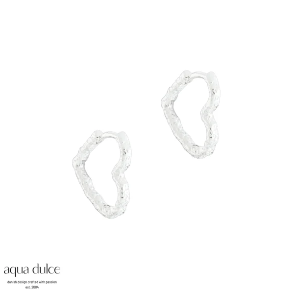 Love Me Hearts 16mm øreringe - Aqua Dulce 5933