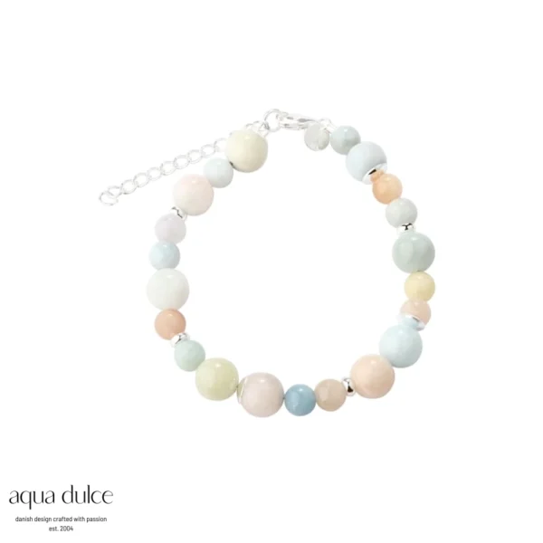 MORGANITE DREAM armbånd i sølv - Aqua Dulce