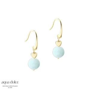 MORGANITE DREAM øreringe forgyldt sølv - Aqua Dulce