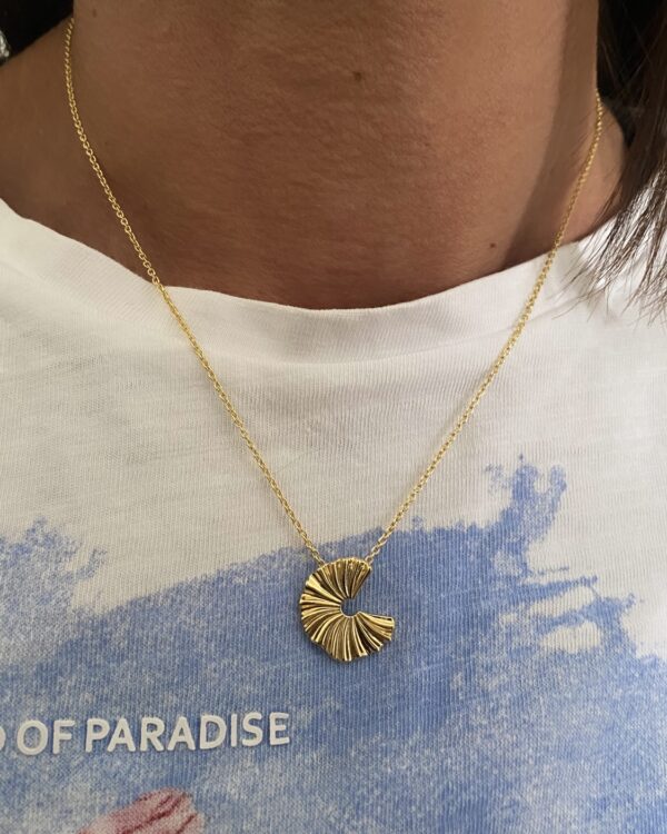 Selma halskæde i forgyldt sølv - Seville Jewelry 2061/3/F - Billede 2
