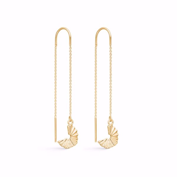 Selma ørekæder i forgyldt sølv - Seville Jewelry 11579/F