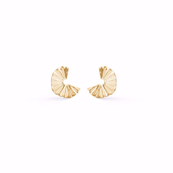 Selma 10mm forgyldte sølv ørestikker - Seville Jewelry 2061/1/F