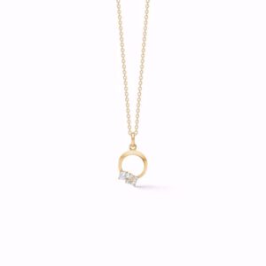 Halskæde med 8kt guld cirkel vedhæng 8463/7/08